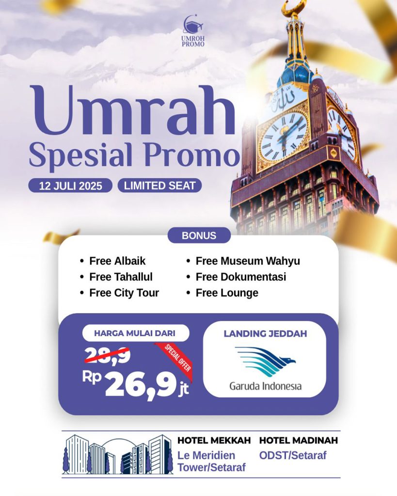 Paket umroh libur sekolah 2025 Promo Akhir Tahun